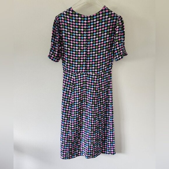 BODEN | Jemima Puff Sleeve Dress French Navy W0621 US sz 6L - Picture 4 of 8